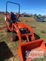 2017 Kubota BX23S 4WD Loader Backhoe, s/n 16167: LA340 Loader, BT603 Backhoe Attachment, 85 hrs