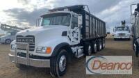 2005 Mack CV713 Quad-axle Dump Truck, s/n 1M2AG11CX5M022386: Ox Bodies 19' 23-yard Bed, 521K mi.