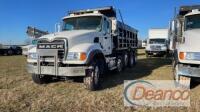 2007 Mack CV713 Quad-axle Dump Truck, s/n 1M2AG11C97M054930: 10-sp., Ox Bodies 17' 15-17 yard Bed, 461K mi.