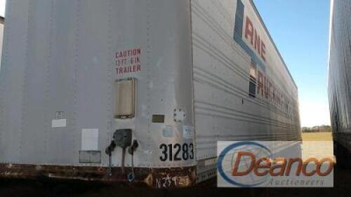 1993 Dorsey 48' Van Trailer, s/n 1DTV41Z29PA208264: Swing Doors, Model AIDI-LSW, T/A