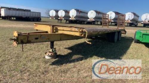 2000 Kaufman 20' Flatbed Trailer, s/n 15XFH2422Y1002759