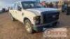 2009 Ford F250 Pickup, s/n 1FTSW20599EA60910: Wrecked, 4-door - 2