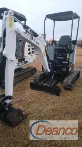 2015 Bobcat E20 Mini Excavator, s/n B3BL11071: Blade, 1228 hrs