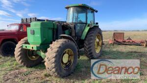John Deere 4960 Tractor, s/n RW49559003748 (Salvage): Cab, Dual Hubs, As Is, Does Not Run Lot: 3527