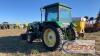 John Deere 2040S Tractor: 2wd, Encl. Cab, Bushhog 2446 QT Loader w/ Bkt. & Hay Spear, 3PH, PTO, Hyd Remote, Drawbar, 4145 hrs Lot: 3495 - 3