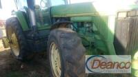 John Deere 8300 MFWD Tractor, s/n RW8300P004067 (Inoperable): C/A, Weights, Bad Transmission Lot: 3549