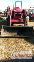 Mahindra 6075 MFWD Tractor, s/n MU4S1162: C/A, Front Loader w/ Bkt. Lot: 3388