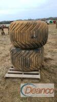 10-lug Spreader Tires w/ Rims Lot: 4281