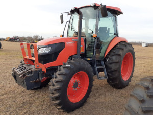 2015 Kubota M7060 MFWD Tractor, s/n 64152: C/A, 2 Hyd. Remotes, (4) New Tires, Front Weights, 2812 hrs, ID 42532