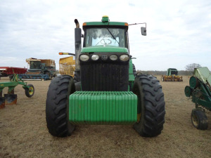 2004 John Deere 8420 MFWD Tractor, s/n RW8420P020594: Encl. Cab, 4 Remotes, 480/80x46 Rear Duals, Rear Weights, Quick Hitch, 22 Front Weights, ID 42607