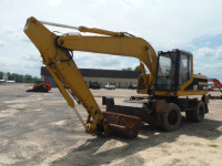 2000 Cat M318 Rubber-tired Excavator, s/n 8AL02650: C/A, Heat, Aux. Hydraulics, Outriggers, Meter Shows 18746 hrs