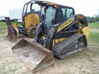 2015 New Holland C238 Skid Steer, s/n NFM412786: Encl. Cab, Meter Shows 1081 hrs