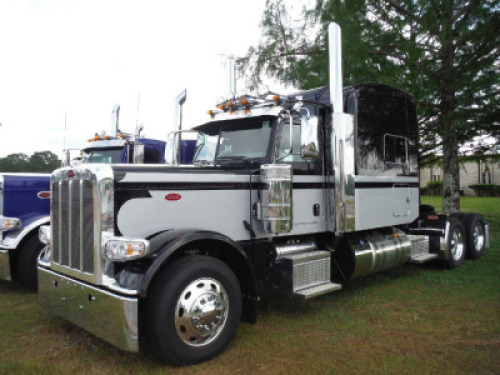 Unused 2023 Peterbilt 389 Truck Tractor, s/n 1XPXD49X7PD870971 (FET is Paid): T/A, Sleeper, Cummins CX15 500hp Eng., 18-sp., Full Factory Warranty, Odometer Shows 726 mi.