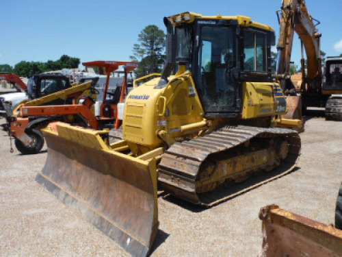 2019 Komatsu D39PX-24 Dozer, s/n 96322: Encl. Cab, 6-way Blade, Rear Ripper, Meter Shows 411 hrs