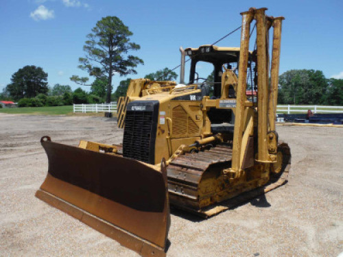 2008 Cat D5K LGP Dozer/Pipelayer, s/n CAT00D5KAYYY00270: Canopy, w/ Midwestern M520C Pipelayer, 6-way Blade, Meter Shows 3484 hrs