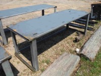 30"x90" Steel Work Bench w/ 10ga Top