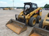 2013 Cat 246D Skid Steer, s/n CAT0246D7BYF00210: Rubber Tires, GP Bkt. & Forks, Meter Shows 1180 hrs (Owned by Alabama Power)