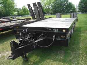 1980 Wisconsin Tilt Tag Trailer, s/n 7092 (Title Delay): 20-ton, Pintle Hitch, T/A, Dovetail, Ramps