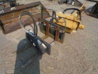 (3) Vermeer Trencher Attachments including Vermeer STR48 Trencher, Bradco Hyd. Tilt Attachment & Forks