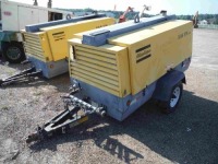 2010 Atlas Copco XAS375T3 Air Compressor, s/n 4500B1316ARC71260: 125 psi, Trailer-mounted (No Title)