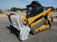 2019 Cat 299X2 XHP Forestry Mulcher, s/n CAT0299DHDX203870: C/A, Denis Cimaf DAF-180D Mulching Head, Garage Kept, Meter Shows 306 hrs