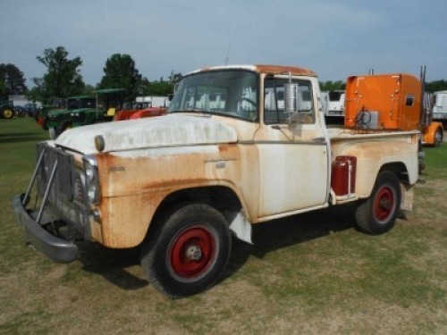 1959 International B120 4WD Pickup, s/n 92765B (No Title - Bill of Sale Only): 264ci 6-cyl. Eng., 3-sp. In Floor, 4.09 Ratio, Stepside SWB, Bench Seat