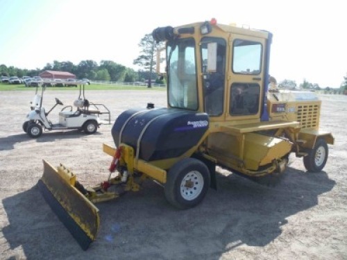 2014 Superior DT80-CT Sweeper, s/n 814784: Encl. Cab, Meter Shows 1211 hrs