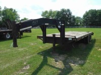 1996 Leitchfield 24' Gooseneck Trailer, s/n 4MNDG2421T0002099: T/A, 12-ton, Dovetail