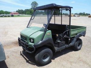 2013 Kawasaki Mule 4010 Utility Vehicle, s/n JK1AFDF13DB506551 (No Title - $50 MS Trauma Care Fee Charged to Buyer): Diesel, Windshield, Dump Bed, Meter Shows 2826 hrs