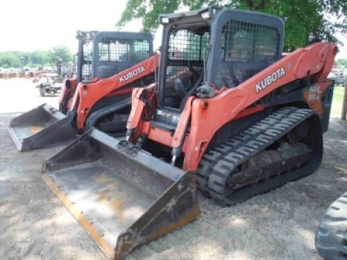 2016 Kubota SVL95-2S Skid Steer, s/n 31938: C/A, Rubber Tracks, GP Bkt., Meter Shows 2796 hrs