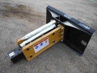 Agrotk 680 Hydraulic Hammer w/ 2 Bits, 2 Hoses, Air Cylinder, Tool Box