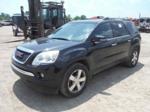 2012 GMC Acadia SLT SUV, s/n 1GKKRRED6CJ223239: 4-door, Auto, A/C, Odometer Shows 164K mi.