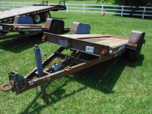 2001 Ditch Witch S7B Tilt Trailer, s/n 1DS0000JJ9117V0S220 (No Title - Bill of Sale Only): Pintle Hitch, S/A, 7000 lb. Axle, Elec. Brakes