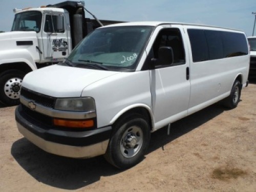 2008 Chevy Express Van, s/n 1GAHG39K281217312: Auto, 12-passenger, Odometer Shows 61K mi.