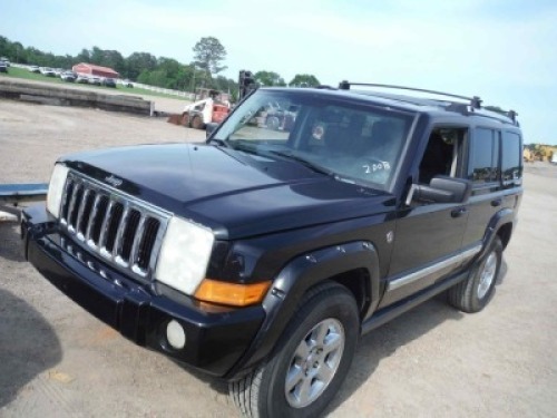 2008 Jeep Limited Commander 4WD, s/n 1J8HG58N58C182728: Auto, 4-door, Odometer Shows 200K mi.