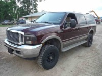 2000 Ford Excursion 4WD, s/n 1FMNU43SBYEB68333: Gas, Auto, Odometer Shows 188K mi.