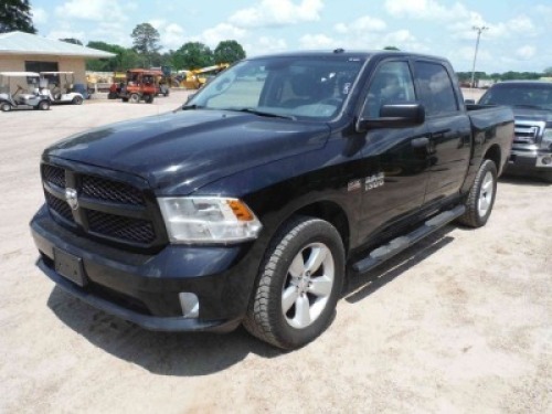 2014 Dodge Ram 1500 4WD Pickup, s/n 3C6RR7KT8EG325096: Crew Cab, 5.7L V8 Hemi Eng., Odometer Shows 190K mi.