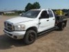 2008 Dodge Ram 3500HD 4WD Flatbed Truck, s/n 3D7MX48A18G129170: Crew Cab, Cummins, 6-sp.