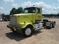 2005 Western Star WB123064 Truck Tractor, s/n 5KJJAECV95PU63021: T/A, Day Cab, Mercedes Benz 12.8 450hp Eng., Fuller FRO-15210C Trans., 12K Front, Manual 5th Wheel, Tuf Trac Susp., 11R22.5 Tires, Alum. Wheels