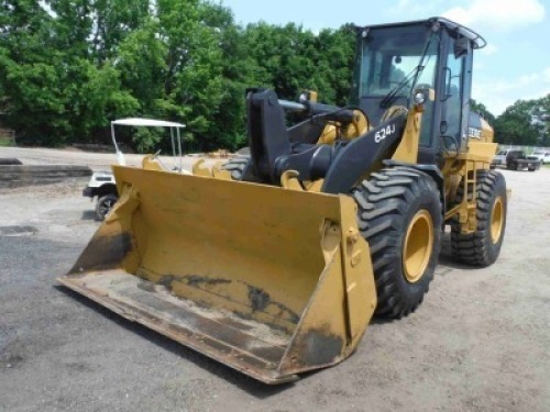 2008 John Deere 624J Rubber-tired Loader, s/n 617956: C/A, 4-in-1 MP Bkt., Meter Shows 13286 hrs