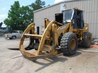 John Deere 624H Rubber-tired Loader, s/n DW624HX586383: C/A, Forks w/ Top Clamp, Meter Shows 12923 hrs