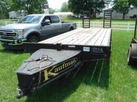 2019 Kaufman 25' Tag Trailer, s/n 5VGFH2525KL003827: Pintle Hitch, Hi-Tensile, 102" Wide, Dovetail, Spring Assist Ramps, LED Lights, Tool Box, 25000 GVWR, Elec. Brakes