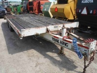 2000 Trail King TK24LP Tag Trailer, s/n 1TKC02428YB100960: T/A, Pintle Hitch, 20' Flatbed, 5' Dovetail, Ramps