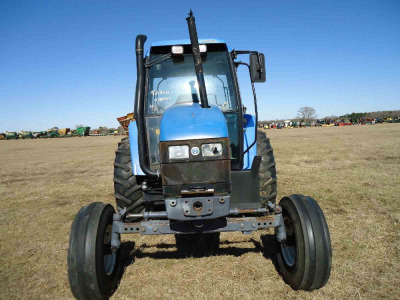 New Holland TS110 Tractor, s/n 170125B: 2wd, Encl. Cab, 2 Hyd. Remotes, 4780 hrs (County-Owned), ID 42947