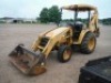 John Deere 110 4WD Loader Backhoe, s/n LW0110T210356 w/ Pallet Forks, Box Blade, Ditching Bucket & 12" Bkt.: 4-in-1 Loader