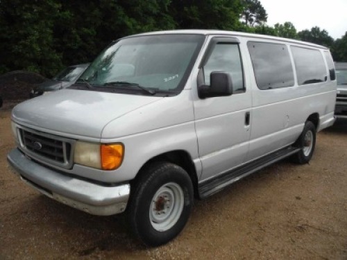 2007 Ford E350 Van, s/n 1FBSS31L67DA93837: 14-passenger, Auto, Odometer Shows 120K mi.