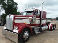 1994 Kenworth W900 Truck Tractor, s/n 1XKWDR9X2RJ637728: Detroit 12.7L 500hp Eng., 18-sp., 42" Flat Top Sleeper, Odometer Shows 342K mi.