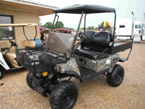 2014 HuntVE Electric Utility Cart, s/n 1MHLD42B7EF861303 (No Title - $50 MS Trauma Care Fee Charged to Buyer): w/ Charger