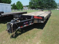 2019 Pitts Tag Trailer, s/n 5JYTA2524KPP10997: 3-axle, 25' Deck, 5' Dovetail, Ramps, Pintle Hitch