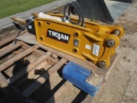 2021 Trojan TH50 Hydraulic Breaker, s/n 21684: for 4-7 Ton Excavator, 2 Bits, fits Cat 305/305.5, Komatsu PC45/50/55, JD 50